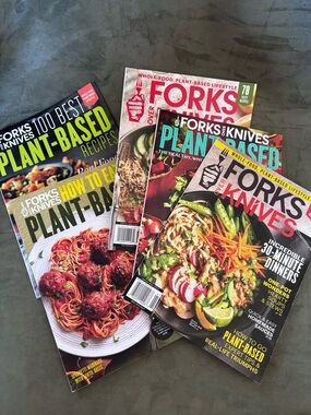 Forks & Knives Plant Based Magazines 5 Bundle Special Beginners Edition Included